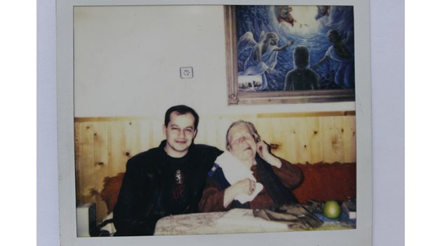 Стоян Петров и Ванга през 1993 г.