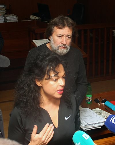 Евгения и Николай Баневи по време на дело в спецсъда