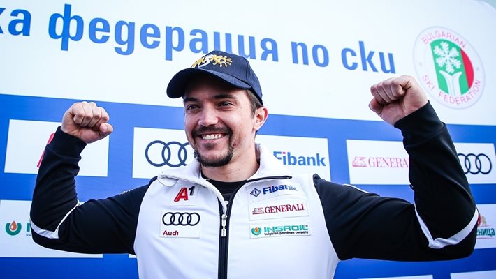Алберт Попов изпробва пистата в Банско
