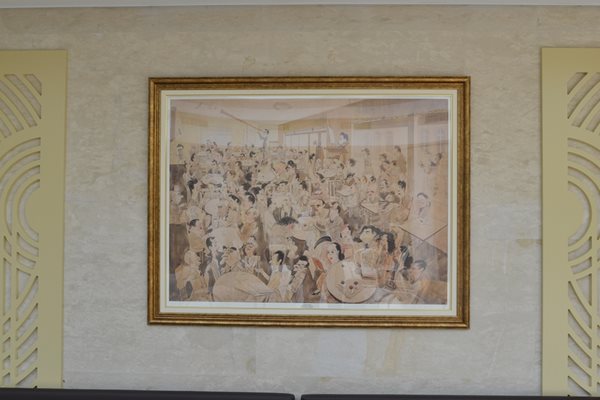 Копие на картината на Александър Добринов краси една от стените във “Вергилий”.