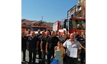 8-годишният Константин с грамота за смелост от пожарната в Сливен