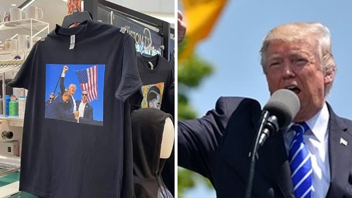 Покушението над Тръмп стана на тениски