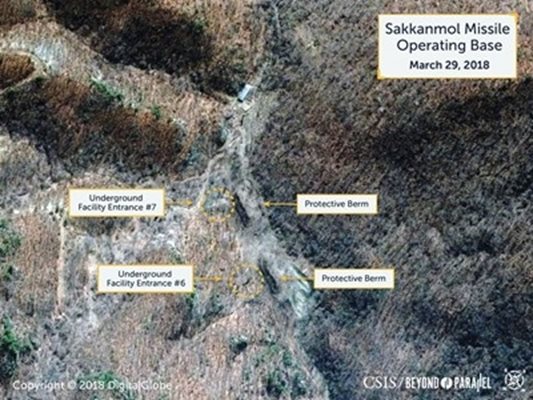 Според доклада Северна Корея притежава най-малко 13 тайни бази с балистични ракети, способни да носят ядрено оръжие Снимка: Ройтерс
