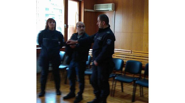 38-годишният Милен Стойчев в съда. Снимка:Елена Фотева
