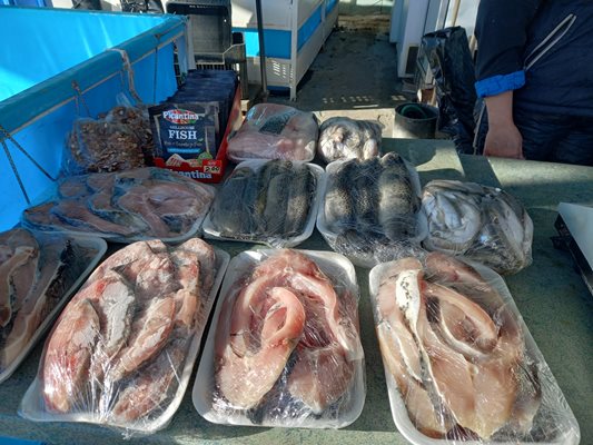 Предвидливи търговци предлагат изчистена и пакетирана риба в крайпътните живарници около Пловдив.
