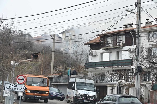 Взривената къща в Банкя Снимка: Георги Палейков