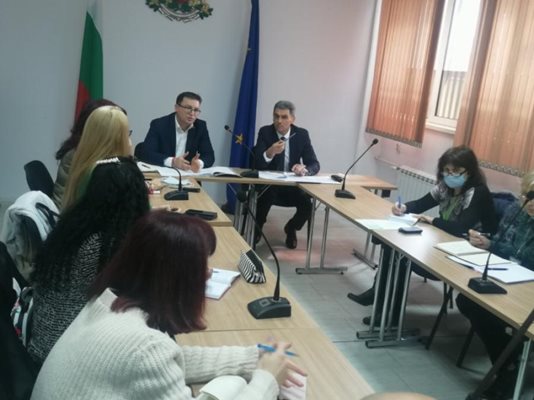 заседанието на областния щаб в Пазарджик
