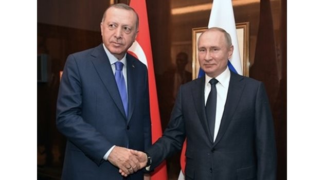 Реджеп Тайип Ердоган и Владимир Путин Снимка: Ройтерс