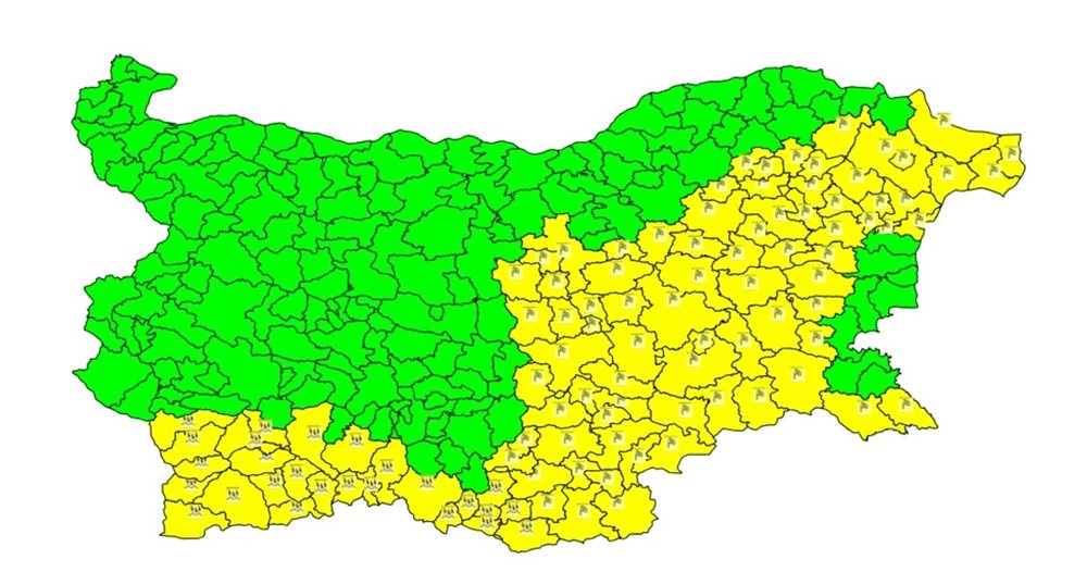 Yellow Code Strong Wind Warning for 16 Regions Tomorrow