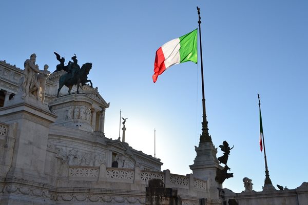 Флагът на Италия СНИМКА: Pixabay