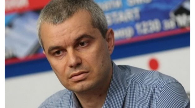 Лидерът на партия "Възраждане" Костадин Костадинов