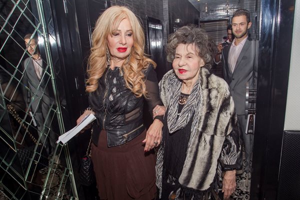 Стоянка и Мария Грубешлиеви на премиерата на книгата на Муки - "Добър вечер, столетие мое"