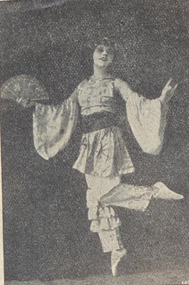 Изрезка от вестник с Винарова в "Копелия", март 1928 г.