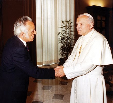 Райко Николов на аудиенция при папа Йоан Павел II