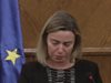 Могерини се разплака на пресконференция след атаките в Брюксел (видео)