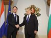 Започна срещата на четири очи на Борисов с холандския премиер Марк Рюте