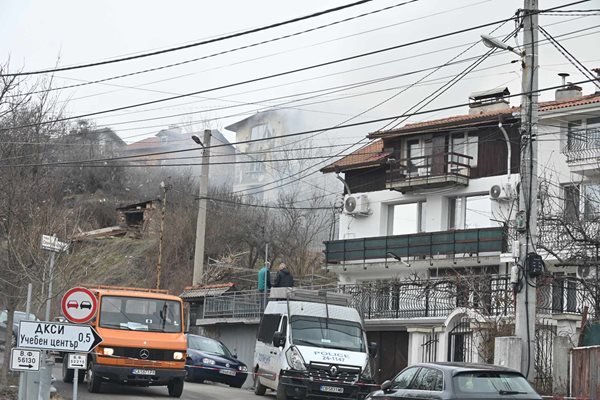 Взривената къща в Банкя Снимка: Георги Палейков