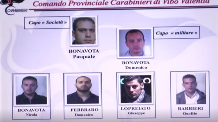 Братята Бонавота от Сант Онофрио, осъдени на доживотен затвор