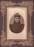 Портрет на Ана Бояджиева, монахиня Евгения. Такава я вижда Левски, след като тя се връща от Белград в Карлово през 1872 г.