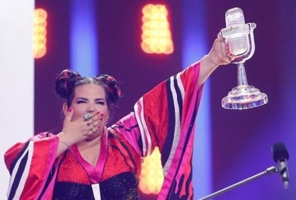 Нета Барзилай от Израел спечели конкурса "Евровизия" 2018  СНИМКА: РОЙТЕРС