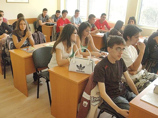 Новият езиков център в Английската гимназия в Пловдив.