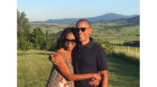 Мишел и Барак Обама Снимка: Туитър/ Barack Obama