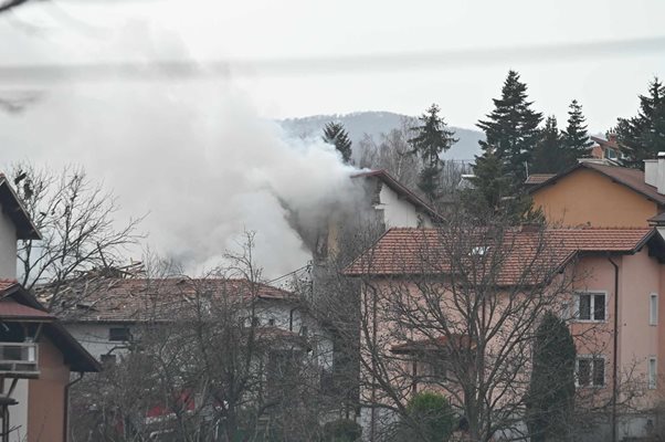 Взривената къща в Банкя Снимка: Георги Палейков