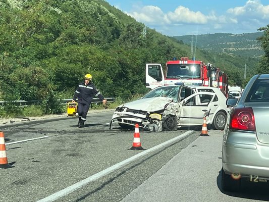 Катастрофата в района на с. Градево. СНИМКИ: ФЕЙСБУК Димитър Мунин