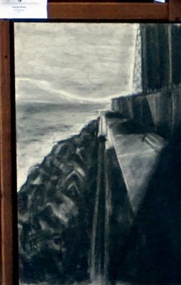 Картината "Кеят" е рисувана с въглен.