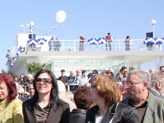 При откриването на Морското казино в Бургас.