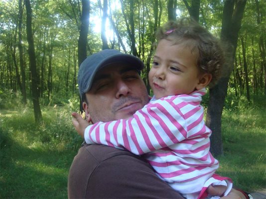 Герасим Георгиев-Геро и 3-годишната Йохана