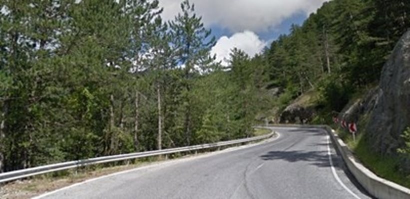 Движението по пътя между Соколовци и Пампорово щее ограничено от 19 до 22 юли СНИМКА: Гугъл стрийт вю