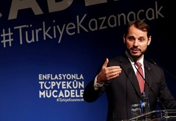 Министърът на финансите на Турция Берат Албайрак  СНИМКА: Ройтерс