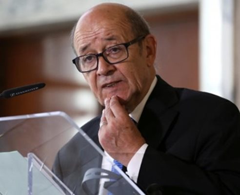 Външният министър на Франция Жан ив Льо Дриан СНИМКА: Ройтерс