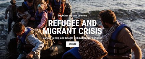 Google: Дарете пари за бежанците, ние ще ги удвоим