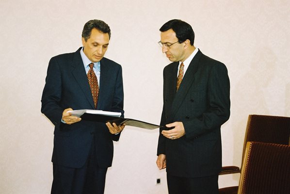 Петър Стоянов и Иван Костов през 1998 г.