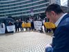 Протест срещу Истанбулската конвенция пред парламента