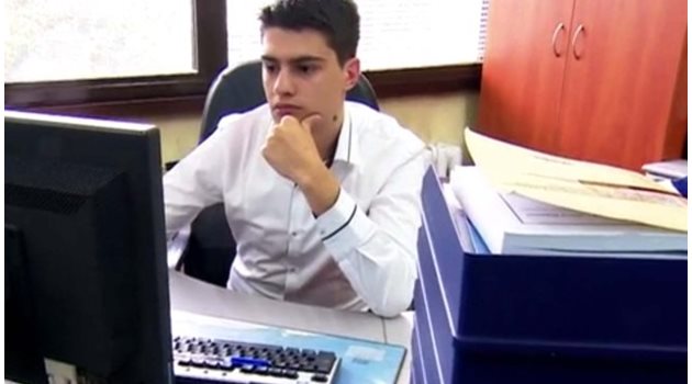 21-годишният Мартин Васев е момчето, което имаше шанса да работи в офиса на американския президент Барак Обама. Снимка БТВ