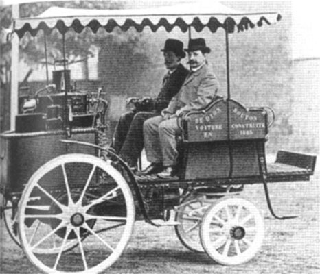 Първият автомобил е внесен в България през 1896 г. и е от марката "Де Дион-Бутон".
