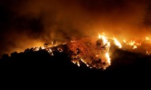 Горски пожар в Испания предизвика евакуацията на град Бенахавис