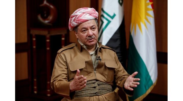 Масуд Барзани, президент на иракски Кюрдистан СНИМКА: РОЙТЕРС