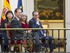 Крал Хуан Карлос, Хавиер Солана и Маргарита Попова на представянето на автобиографията на царя в Мадрид