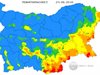 В 4 области на страната е обявен червен индекс за опасност от пожари