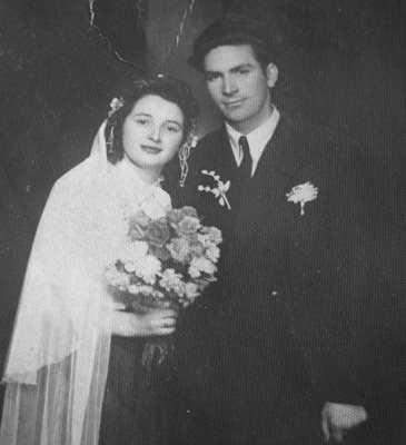 Сватбата на Желязко Демирев с първата му съпруга Евдокия. 