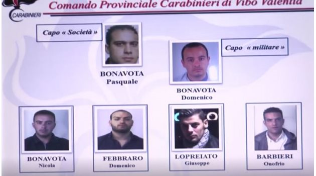Братята Бонавота от Сант Онофрио, осъдени на доживотен затвор 
СНИМКИ: КАРАБИНЕРИ