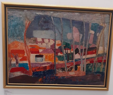 Една от 50-те картини на Генко Генков, представени в изложбата.
