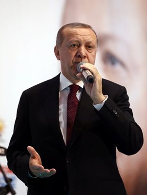 Президентът на Турция Реджеп Ердоган  СНИМКА: Ройтерс