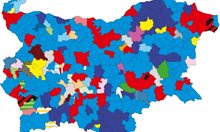 Вижте как се оцвети България след местните избори (карта)