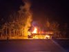 Автобус изгоря на магистрала "Тракия" до Вакарел (Видео)
