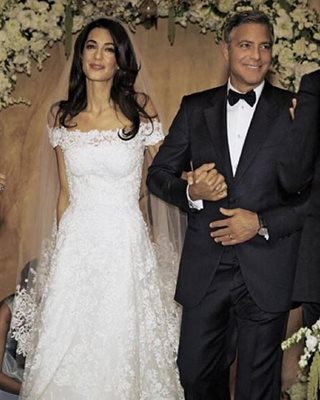 Джордж Клуни и Аламудин се женят през септември 2014 г.